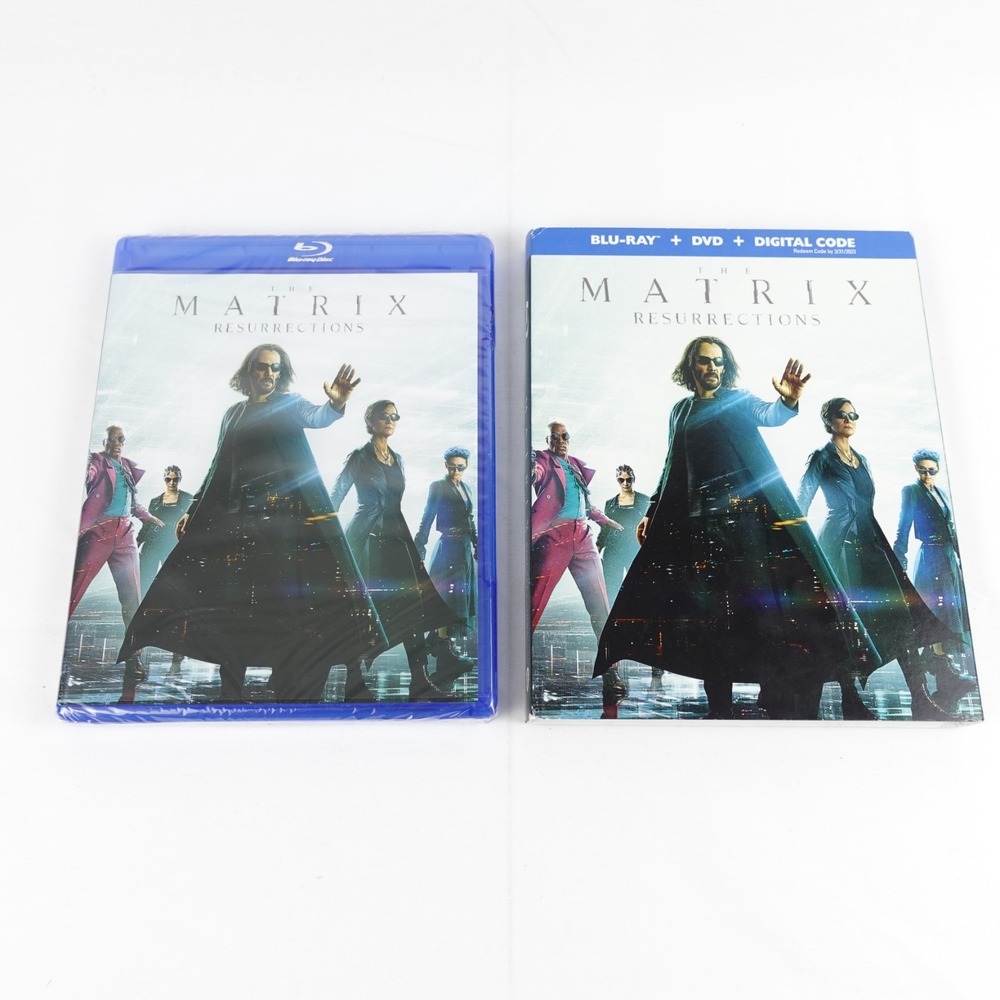 The Matrix Resurrections Blu-Ray + DVD Keanu Reeves New Sealed With Slipcover